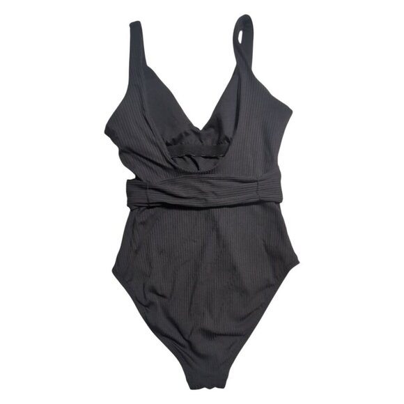 Jessica Simpson Textured One Piece Swimsuit & Cover-Up Belted Womens Small - Picture 4 of 16